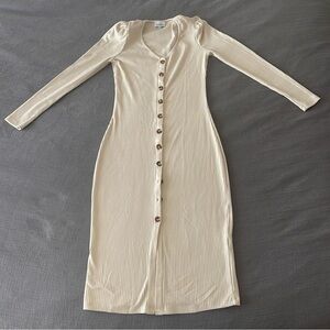 Heartlook Softribbed Dress Nude XS